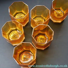 Load image into Gallery viewer, PAIR: Rosenthal Versace MEDUSA Limiere Rhapsody Amber Whisky Glasses
