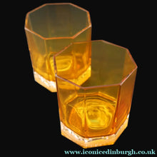 Load image into Gallery viewer, PAIR: Rosenthal Versace MEDUSA Limiere Rhapsody Amber Whisky Glasses
