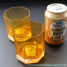 Load image into Gallery viewer, PAIR: Rosenthal Versace MEDUSA Limiere Rhapsody Amber Whisky Glasses
