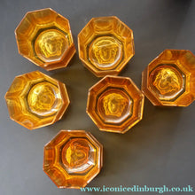 Load image into Gallery viewer, PAIR: Rosenthal Versace MEDUSA Limiere Rhapsody Amber Whisky Glasses
