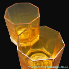 Load image into Gallery viewer, PAIR: Rosenthal Versace MEDUSA Limiere Rhapsody Amber Whisky Glasses
