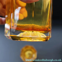 Load image into Gallery viewer, PAIR: Rosenthal Versace MEDUSA Limiere Rhapsody Amber Whisky Glasses
