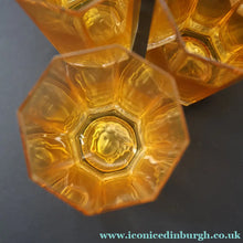 Load image into Gallery viewer, PAIR: Rosenthal Versace MEDUSA Limiere Rhapsody Amber Tall Highball Glasses
