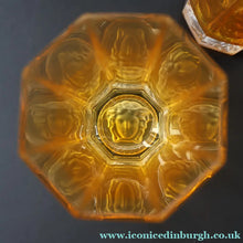 Load image into Gallery viewer, PAIR: Rosenthal Versace MEDUSA Limiere Rhapsody Amber Tall Highball Glasses
