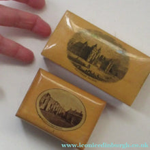 Load image into Gallery viewer, Pair of Victorian Mauchline Ware Boxes. Hollyrood Palace and Falkland Palace
