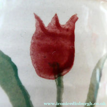 Load image into Gallery viewer, PAIR of Smaller Irish Ceramic Mugs by Nicholas Mosse. Spongeware Tulips Design

