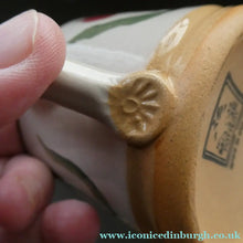 Load image into Gallery viewer, PAIR of Smaller Irish Ceramic Mugs by Nicholas Mosse. Spongeware Tulips Design
