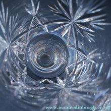 Load image into Gallery viewer, PAIR OF Vintage Edinburgh Crystal LARGE Water (or Red Wine) Goblet.  STAR OF EDINBURGH Pattern. 7 1/4 inches
