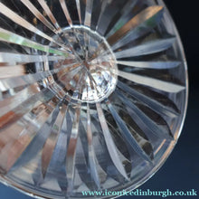 Load image into Gallery viewer, PAIR OF Vintage Edinburgh Crystal LARGE Water (or Red Wine) Goblet.  STAR OF EDINBURGH Pattern. 7 1/4 inches
