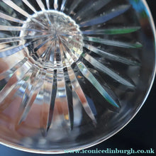 Load image into Gallery viewer, PAIR OF Vintage Edinburgh Crystal LARGE Water (or Red Wine) Goblet.  STAR OF EDINBURGH Pattern. 7 1/4 inches
