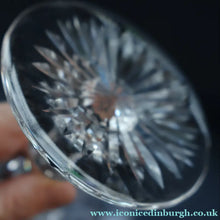 Load image into Gallery viewer, PAIR OF Vintage Edinburgh Crystal LARGE Water (or Red Wine) Goblet.  STAR OF EDINBURGH Pattern. 7 1/4 inches
