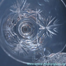 Load image into Gallery viewer, PAIR OF Vintage Edinburgh Crystal LARGE Water (or Red Wine) Goblet.  STAR OF EDINBURGH Pattern. 7 1/4 inches
