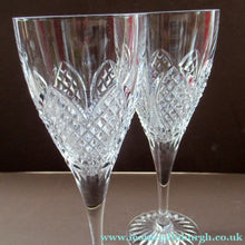 Load image into Gallery viewer, Edinburgh Crystal Millemmium Large Wine Glasses Etched Mark
