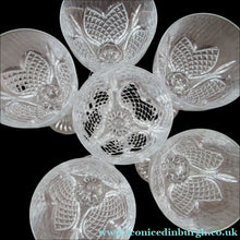 Load image into Gallery viewer, Edinburgh Crystal Millemmium Large Wine Glasses Etched Mark
