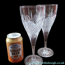 Load image into Gallery viewer, Edinburgh Crystal Millemmium Large Wine Glasses Etched Mark
