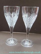 Load image into Gallery viewer, Edinburgh Crystal Millemmium Large Wine Glasses Etched Mark
