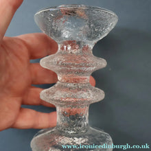 Load image into Gallery viewer, PAIR of Vintage Iittala FESTIVO Two Ring Candlesticks. Designed by Timo Sarpaneva - with etched TS initials on the base
