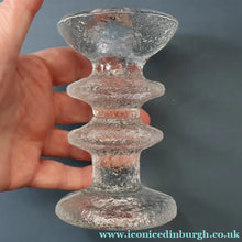 Load image into Gallery viewer, PAIR of Vintage Iittala FESTIVO Two Ring Candlesticks. Designed by Timo Sarpaneva - with etched TS initials on the base
