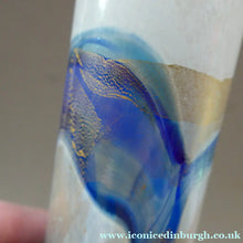 Load image into Gallery viewer, PAIR of Vintage ISLE OF WIGHT Slender Cylinder Vases. 5 1/4 inches in height
