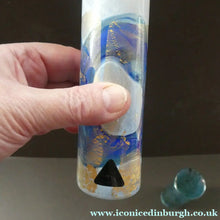 Load image into Gallery viewer, PAIR of Vintage ISLE OF WIGHT Slender Cylinder Vases. 5 1/4 inches in height
