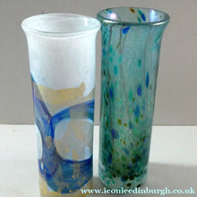 Load image into Gallery viewer, PAIR of Vintage ISLE OF WIGHT Slender Cylinder Vases. 5 1/4 inches in height
