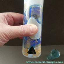 Load image into Gallery viewer, PAIR of Vintage ISLE OF WIGHT Slender Cylinder Vases. 5 1/4 inches in height
