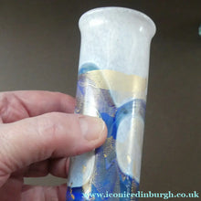 Load image into Gallery viewer, PAIR of Vintage ISLE OF WIGHT Slender Cylinder Vases. 5 1/4 inches in height
