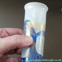 Load image into Gallery viewer, PAIR of Vintage ISLE OF WIGHT Slender Cylinder Vases. 5 1/4 inches in height
