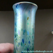 Load image into Gallery viewer, PAIR of Vintage ISLE OF WIGHT Slender Cylinder Vases. 5 1/4 inches in height
