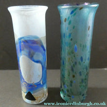 Load image into Gallery viewer, PAIR of Vintage ISLE OF WIGHT Slender Cylinder Vases. 5 1/4 inches in height
