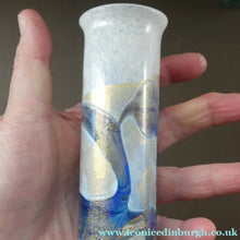 Load image into Gallery viewer, PAIR of Vintage ISLE OF WIGHT Slender Cylinder Vases. 5 1/4 inches in height
