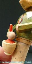 Load image into Gallery viewer, PAIR of Vintage Mid-Century Italiam ANRI Articulated Wooden Bottle Stoppers. - Vintage Bottle Stopper
