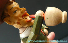 Load image into Gallery viewer, PAIR of Vintage Mid-Century Italiam ANRI Articulated Wooden Bottle Stoppers. - Vintage Bottle Stopper
