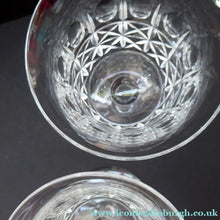 Load image into Gallery viewer, PAIR of Vintage WEBB CRYSTAL Large Liqueur Glasses. Height 4 1/4 inches (5 Pairs Available)
