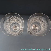 Load image into Gallery viewer, PAIR Vintage Edinburgh Crystal LARGE Water Goblets.  Fabulous KING JAMES Pattern. 9 inches (Code A)

