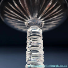 Load image into Gallery viewer, PAIR Vintage Edinburgh Crystal LARGE Water Goblets.  Fabulous KING JAMES Pattern. 9 inches (Code A)
