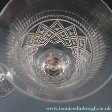 Load image into Gallery viewer, PAIR Vintage Edinburgh Crystal LARGE Water Goblets.  Fabulous KING JAMES Pattern. 9 inches (Code A)
