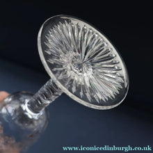 Load image into Gallery viewer, PAIR Vintage Edinburgh Crystal LARGE Water Goblets.  Fabulous KING JAMES Pattern. 9 inches (Code A)
