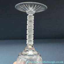 Load image into Gallery viewer, PAIR Vintage Edinburgh Crystal LARGE Water Goblets.  Fabulous KING JAMES Pattern. 9 inches (Code A)
