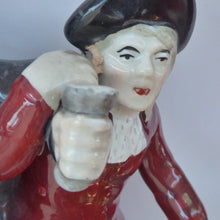 Load image into Gallery viewer, ANTIQUE Staffordshire Figure. The Drunken Parson &amp; his Clerk or Night Watchman. 19th Century in Good Condition
