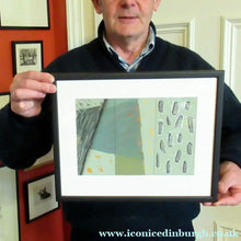 Load image into Gallery viewer, 1980s Abstract Painting Paul Burgess Camberwell of School of Art Dated 1984
