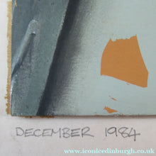 Load image into Gallery viewer, 1980s Abstract Painting Paul Burgess Camberwell of School of Art Dated 1984

