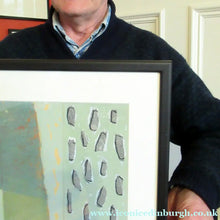 Load image into Gallery viewer, 1980s Abstract Painting Paul Burgess Camberwell of School of Art Dated 1984
