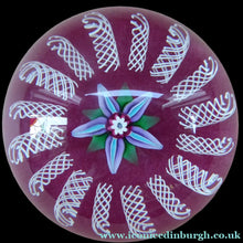 Load image into Gallery viewer, Paul Ysart Harland Paperweight. H Cane. Central Flower
