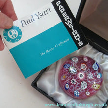 Load image into Gallery viewer, Boxed Paul Ysart Harland Paperweight Boxed with H Cane
