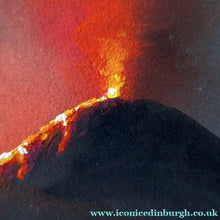 Load image into Gallery viewer, 1850s Antique PAIR OF Paintings of Naples and Vesusivus Erupting
