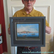 Load image into Gallery viewer, 1850s Antique PAIR OF Paintings of Naples and Vesusivus Erupting
