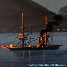 Load image into Gallery viewer, 1850s Antique PAIR OF Paintings of Naples and Vesusivus Erupting
