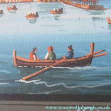 Load image into Gallery viewer, 1850s Antique PAIR OF Paintings of Naples and Vesusivus Erupting
