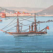 Load image into Gallery viewer, 1850s Antique PAIR OF Paintings of Naples and Vesusivus Erupting
